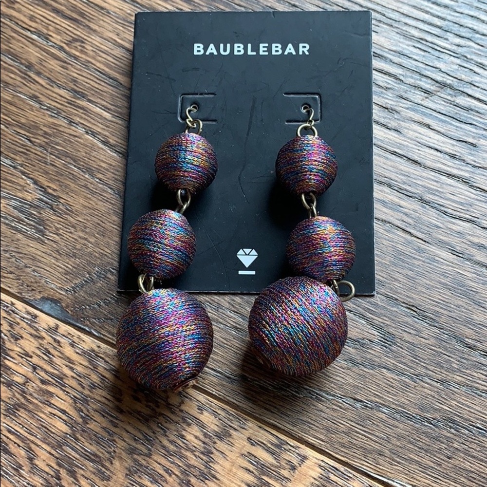 BaubleBar Multicolored Shimmer Crispin Earrings - Picture 2 of 3